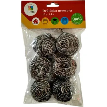 Drátěnka Tidy Home drátěnka nerezová 15 g, 6 ks IDDRZEX10443