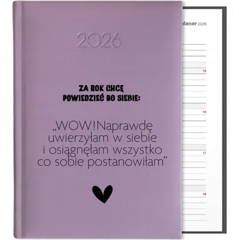 Kalendář Knižní kalendář 2026 A5 FunnyCase fialový