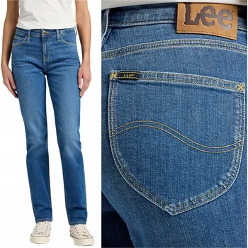 Dámské džíny Lee Marion Straight dámské džíny rovného střihu velikost 29/31
