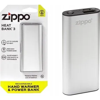 Powerbanka Zippo HEAT BANK 3 | Powerbank a ohřívač rukou 2v1 | 2600 mAh