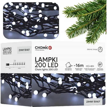 Vánoční dekorace Vánoční osvětlení na stromeček Křeček venkovní 19 m 101 - 200 světel