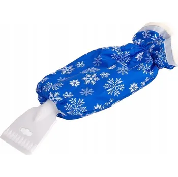 Autoškrabka Škrabka na sklo s zateplenou rukavicí, škrabka na led, ZIMNÍ rukavice