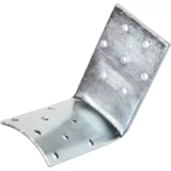 Tesařské kování Úhelník pro kulatinu 80x80x49 mm, strana s rádiusem, tl. 2,5 mm, galvanický zinek