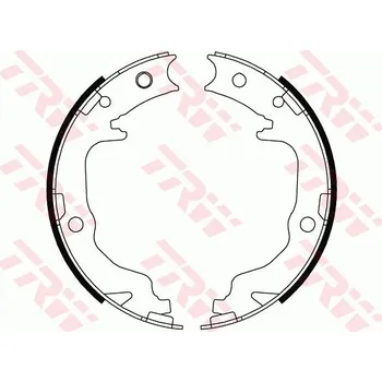 Brzdová čelist Sada brzdových čelistí, parkovací brzda LUCAS GS8804