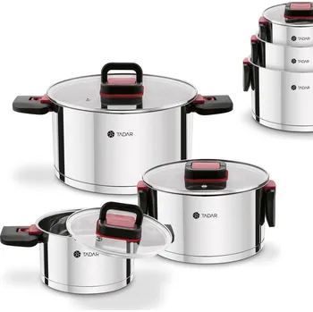 Sada nádobí Sada hrnců se sklopnými držadly TADAR Evocook, 3 ks.