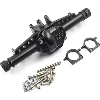 RC náhradní díl Yeah Racing Kovová náprava přední/zadní kompletní pro Axial SCX10 II černá, v2