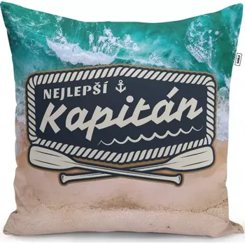 Polštář Sablio Polštář Nejlepší kapitán: 40x40 cm
