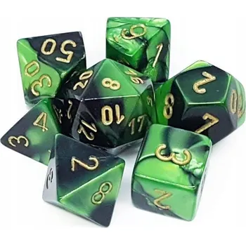 Příslušenství k deskovým hrám Sada kostek Chessex Festive 7-Die Set