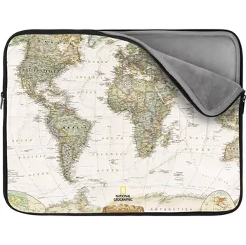 pouzdro na notebook Sablio Obal na notebook Mapa světa - 13"