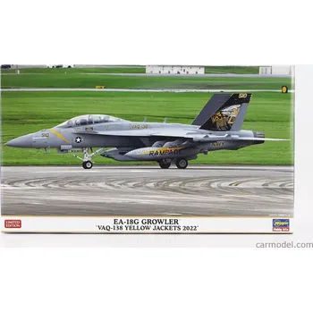 Plastikový model Hasegawa Boeing Ea-18g Growler Vaq-138 Yellow Jackets Military Airplane 2022 1:72 /