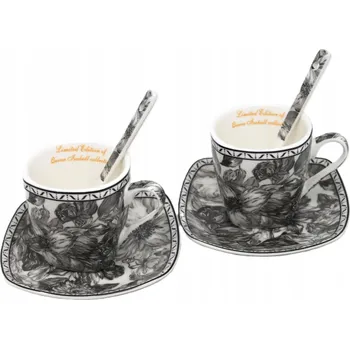 Porcelánový Šálek Queen Isabell FLOWERS 80 ml 2 ks