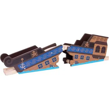 Vláček a vláčkodráha Bigjigs Rail Most vrak lodi Poškozený obal