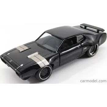 autíčko Jada Plymouth Dom's Gtx Coupe 1971 - Fast & Furious 8 2017 1:32 Černá Stříbrná