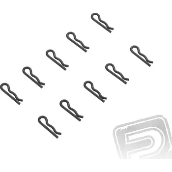 RC náhradní díl ARRMA Sponky karoserie, černé, 10 ks.