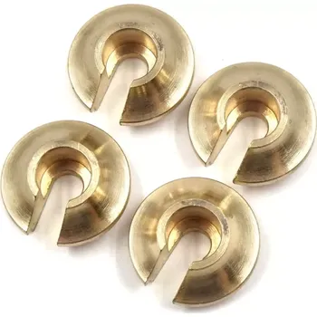 RC náhradní díl Yeah Racing Mosazný držák pružiny tlumiče pro Axial SCX10 II a III, 4ks