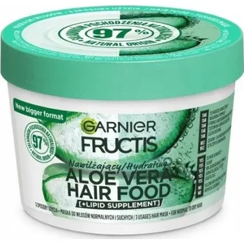 Vlasová regenerace Garnier Fructis Aloe Vera Hair Food Hydratační maska na vlasy 400 ml