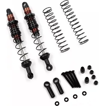 RC náhradní díl Yeah Racing Hliníkové olejové tlumiče Cobra Dual, černé 100mm ( 2 ks )