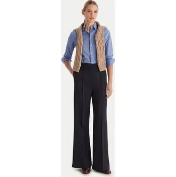 Dámské kalhoty Tommy Hilfiger Palazzo kalhoty WW0WW48406 Tmavomodrá Wide Leg 32