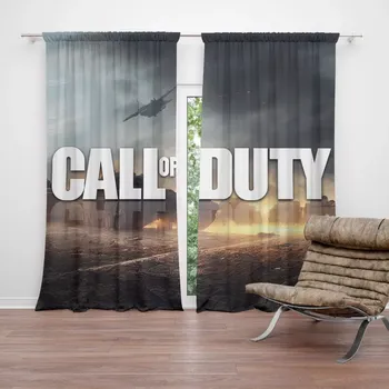 Závěs Sablio Závěs Call of Duty Bojiště: 2ks 140x250cm