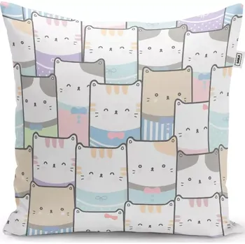 Polštář Sablio Polštář Kreslená koťátka - 50x50 cm