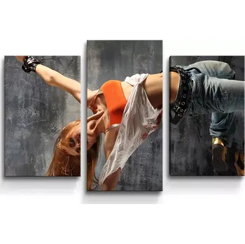 Obraz Sablio Obraz - 3-dílný Tanečnice - 75x50 cm
