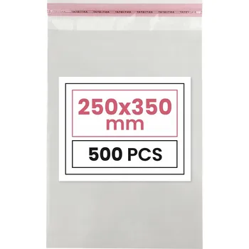 Obalový materiál Igelitový sáček Netuno PP reklamní 25x35 cm s lepicí páskou 500 ks