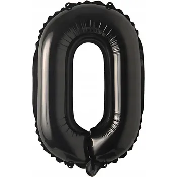 Balónek Fóliový balónek Písmeno O černý 92 cm