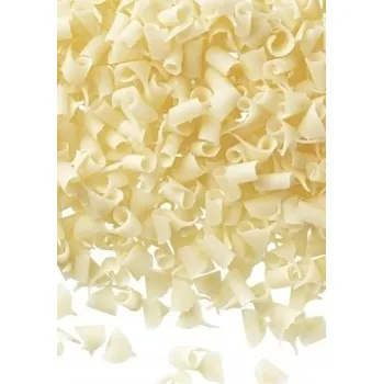 Čokoláda Čokoládová posypka hobliny bílá čokoláda na dorty a zákusky 170g Bakamo