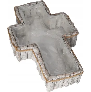 Květináč Obal na květináč 41 cm proutěný šedý