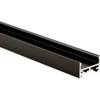 LED páska LIGHT IMPRESSIONS Deko-Light profil - Combo U-profil plochý, LU-01-20, černá, 2m - LIGHT IMPRESSIONS IMPR 970855