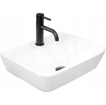 Umyvadlo Keramické umyvadlo na desku Remi obdélníkové 36 x 45,5 x 12 cm bílé Rea