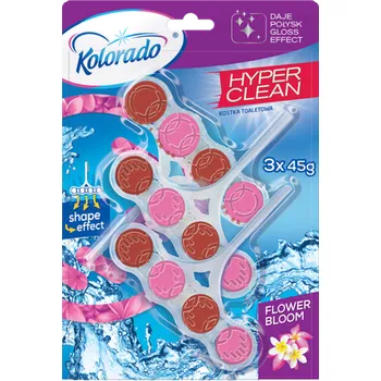WC čistič Kolorado WC block hyper clean FLOWER BLOOM 3x45 g IDDRZEX07695