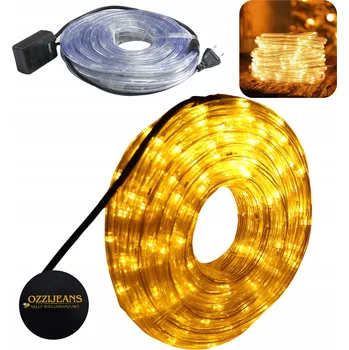 Vánoční dekorace Světelný had 30m LED vánoční osvětlení na stromeček teplá bílá