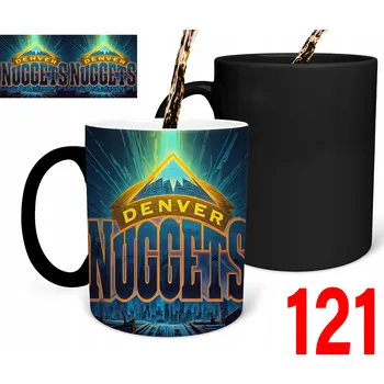 Kouzelný hrnek s potiskem basketbalových týmů DÁREK Nuggets NBA DÁREK + JMÉNO DÁREK