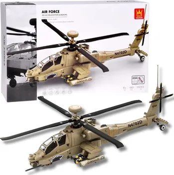 ostatní stavebnice Wange Technická stavebnice – Bojový vrtulník AH-64