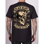 Pánské Triko BLACK HEART DEVIL SKULL Barva: Černá, Velikost: XXL