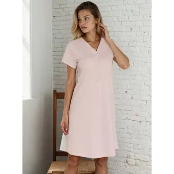 Těhotenské noční prádlo Noční košile ke kojení Mirella Dust Pink