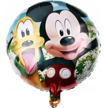 Balónek Fóliový balónek myšák Mickey Narozeniny s heliem 45 cm