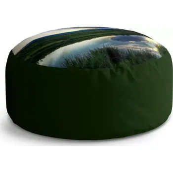 Taburet Sablio Taburet Circle Mrak nad řekou: 38x48 cm