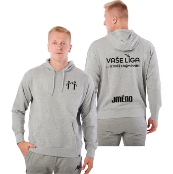 Pánská mikina Kappa NATHAN mikina Vaše Liga Sr šedá XL