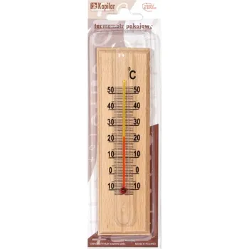 Domácí teploměr Pokojový teploměr dřevěný, střední velikost