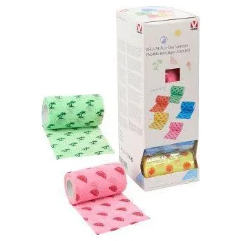 Obinadlo elast. Fun-Flex 10cmx4,5m, Summer mix 10ks