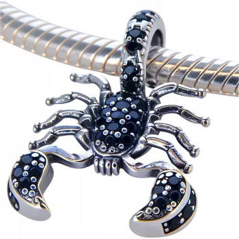 Přívěsek Přívěsek Štír – Temná Elegance Stříbro 925 Černé Zirkony