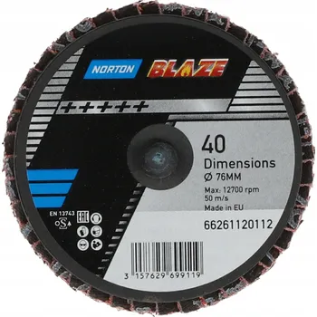 Vrták Kotouč na řezání oceli Norton Blaze 66261120112