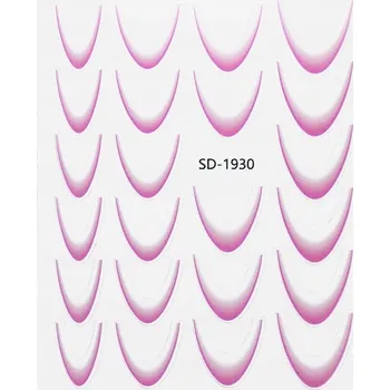 Samolepky na nehty EM Nail French ombre růžové SD-1930