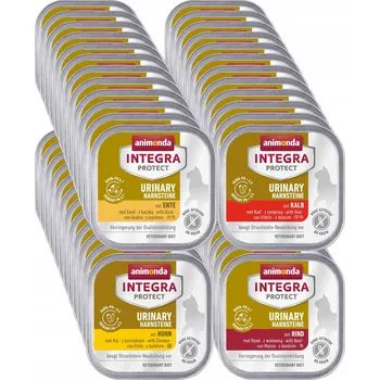 Krmivo pro kočku Animonda Integra Urinary (Močové kameny) 48x100g - MIX 4 příchutí (proti kamenům)