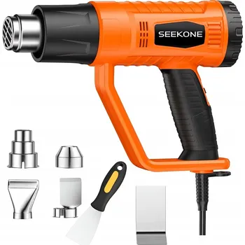 Horkovzdušná pistole Elektrická Horkovzdušná Pistole SEEKONE 2000 W se sadou trysek a regulací 400/600 °C
