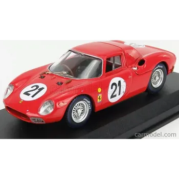 autíčko Best-model Ferrari 250lm 3.3l V12 Ch. N5893 Team N.a.r.t. N 21 1:43, červená