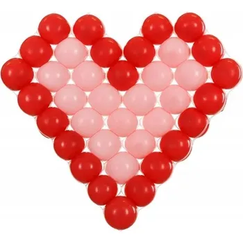 Balónek Balónková síť "Srdce", PartyDeco, 63x58 cm