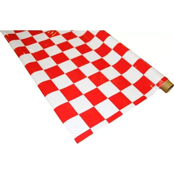 Modelářský materiál Super Flying Model IronOnFilm - kostkovaná bílo/červená velká 0.6x2m